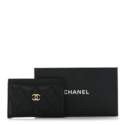Chanel Caviar Quilted Card Holder Black 9 of 9