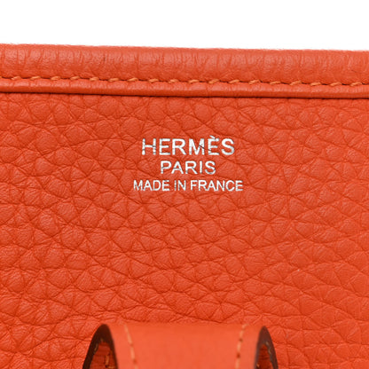 Hermes Taurillon Clemence Evelyne III PM Feu 6 of 12