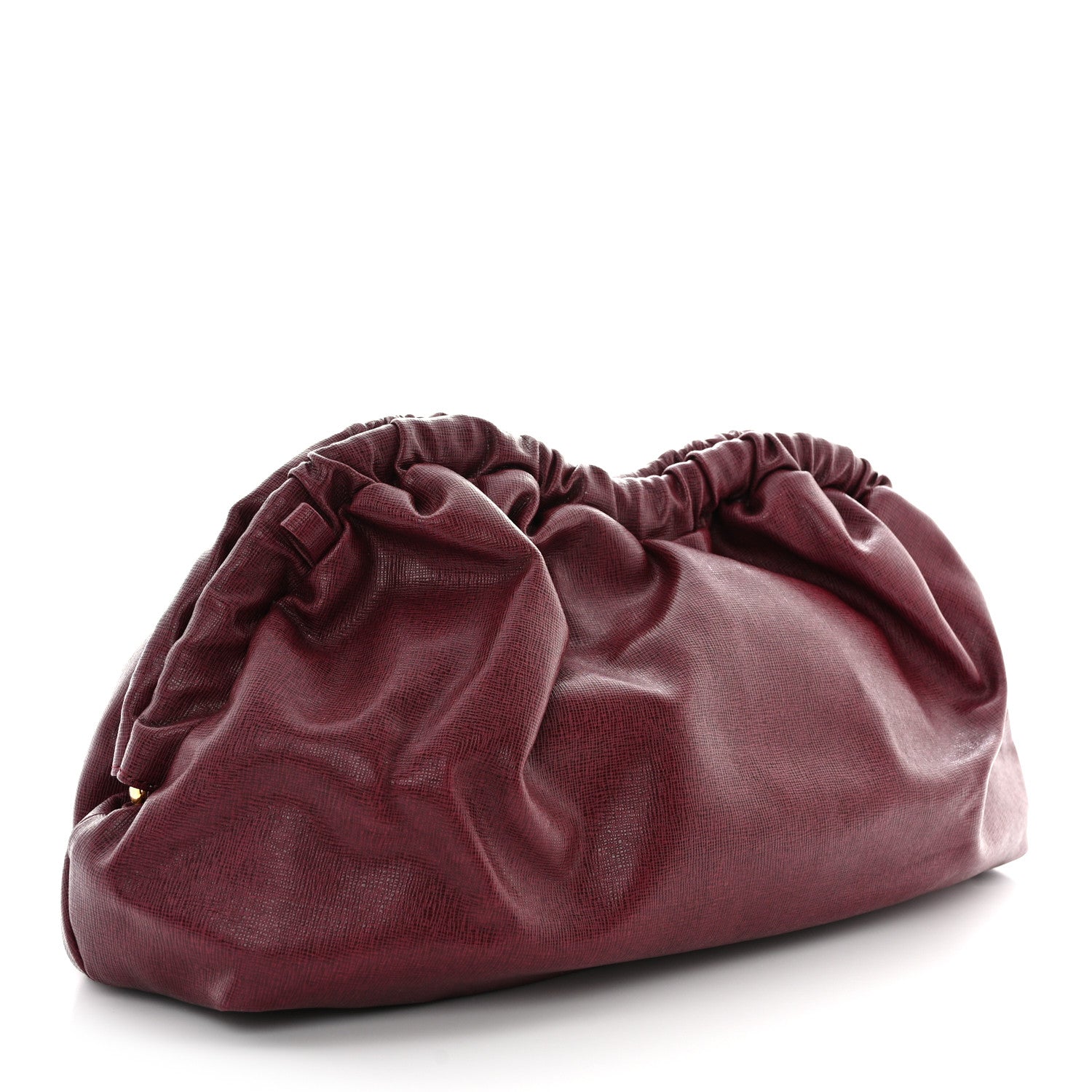 Mansur Gavriel Saffiano Cloud Clutch Claret 3 of 10