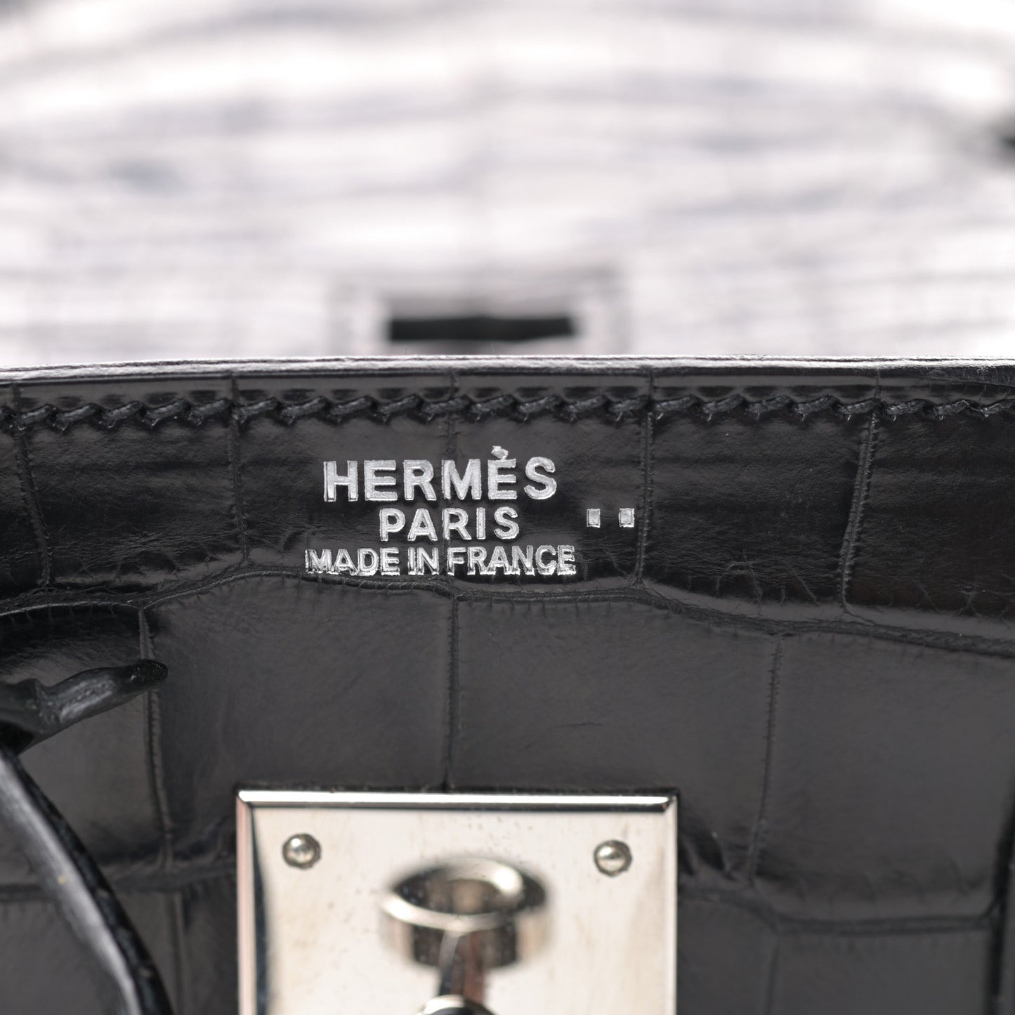 Matte Niloticus Crocodile Birkin 30 Black