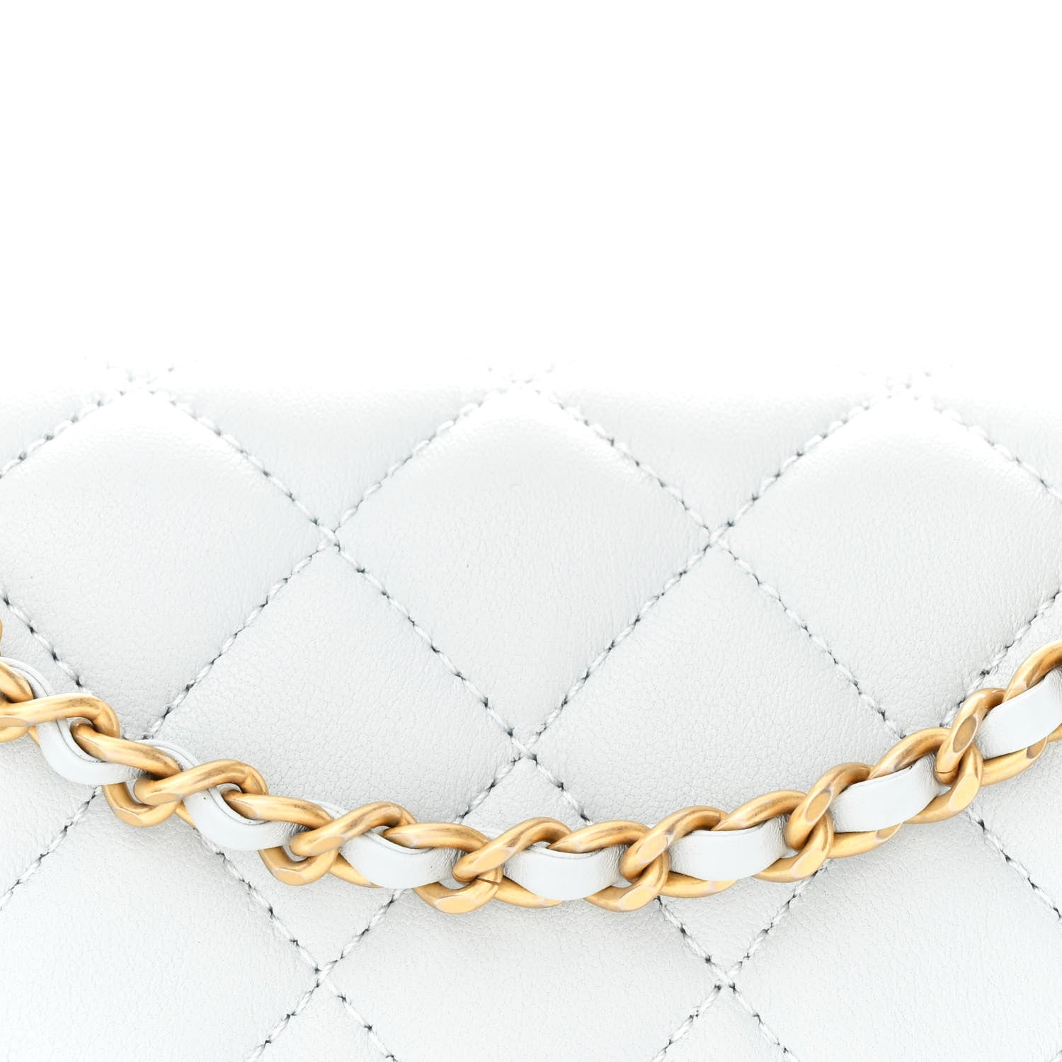 Chanel Lambskin Quilted Mini Rectangular Pearl Crush Flap Light Blue 8 of 11