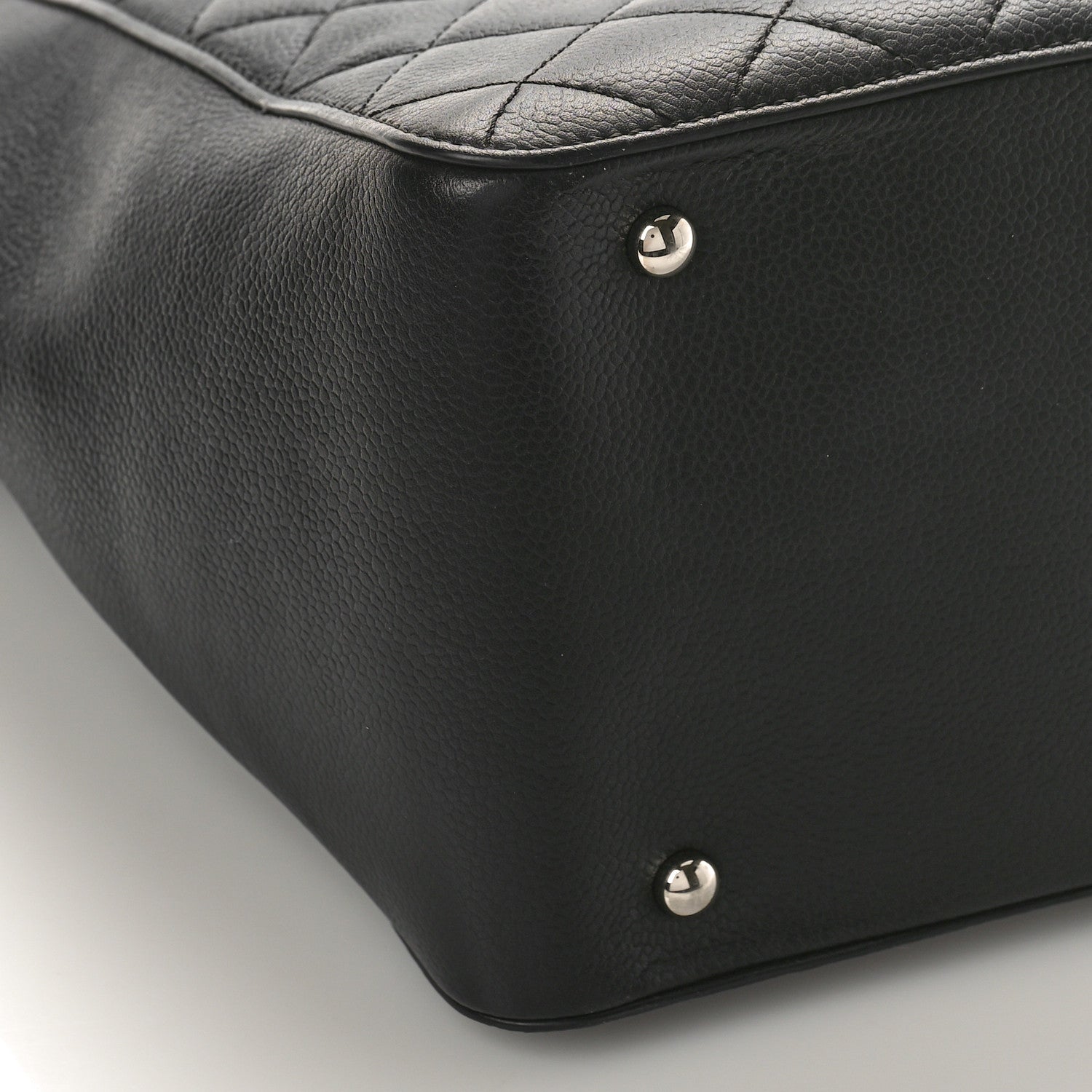 Chanel Caviar Quilted Large CC Box Shopping Tote Black 7 of 8