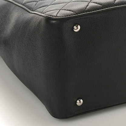 Chanel Caviar Quilted Large CC Box Shopping Tote Black 7 of 8