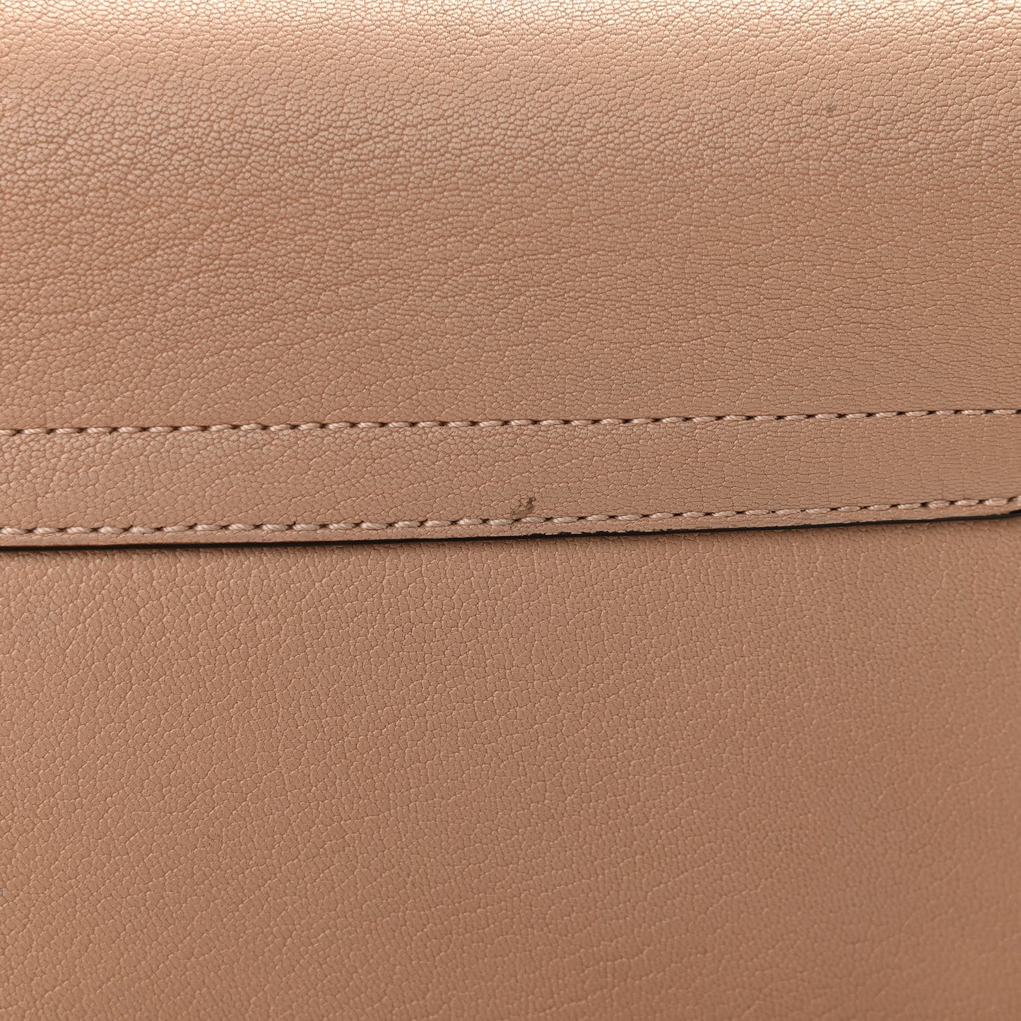 Goatskin Small Faye Shoulder Bag Biscotti Beige