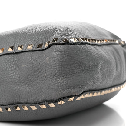 Valentino Garavani Pebbled Calfskin Small Rockstud Flip-Lock Messenger Bag Pebble 7 of 17