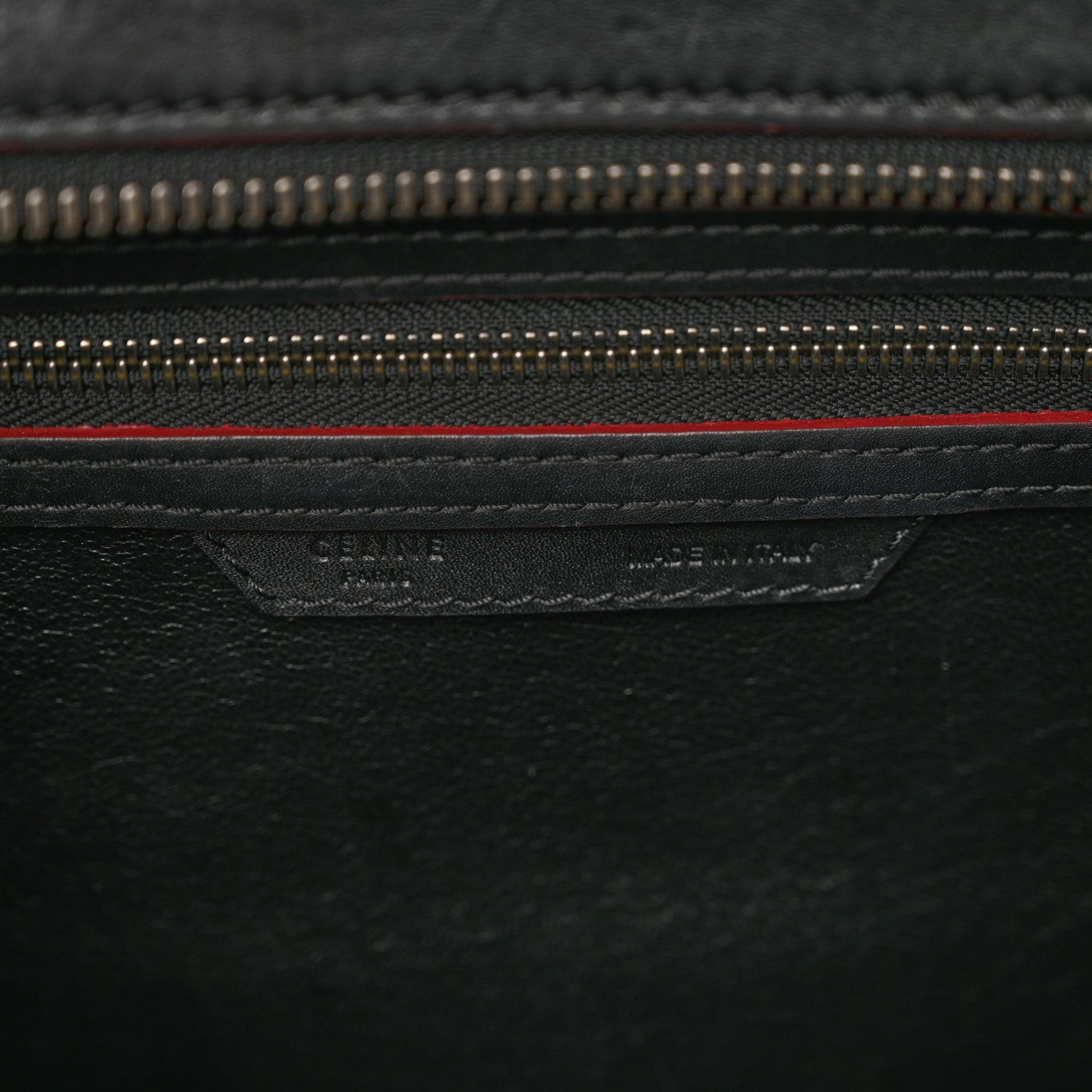 Celine Smooth Calfskin Micro Luggage Black 7 of 11