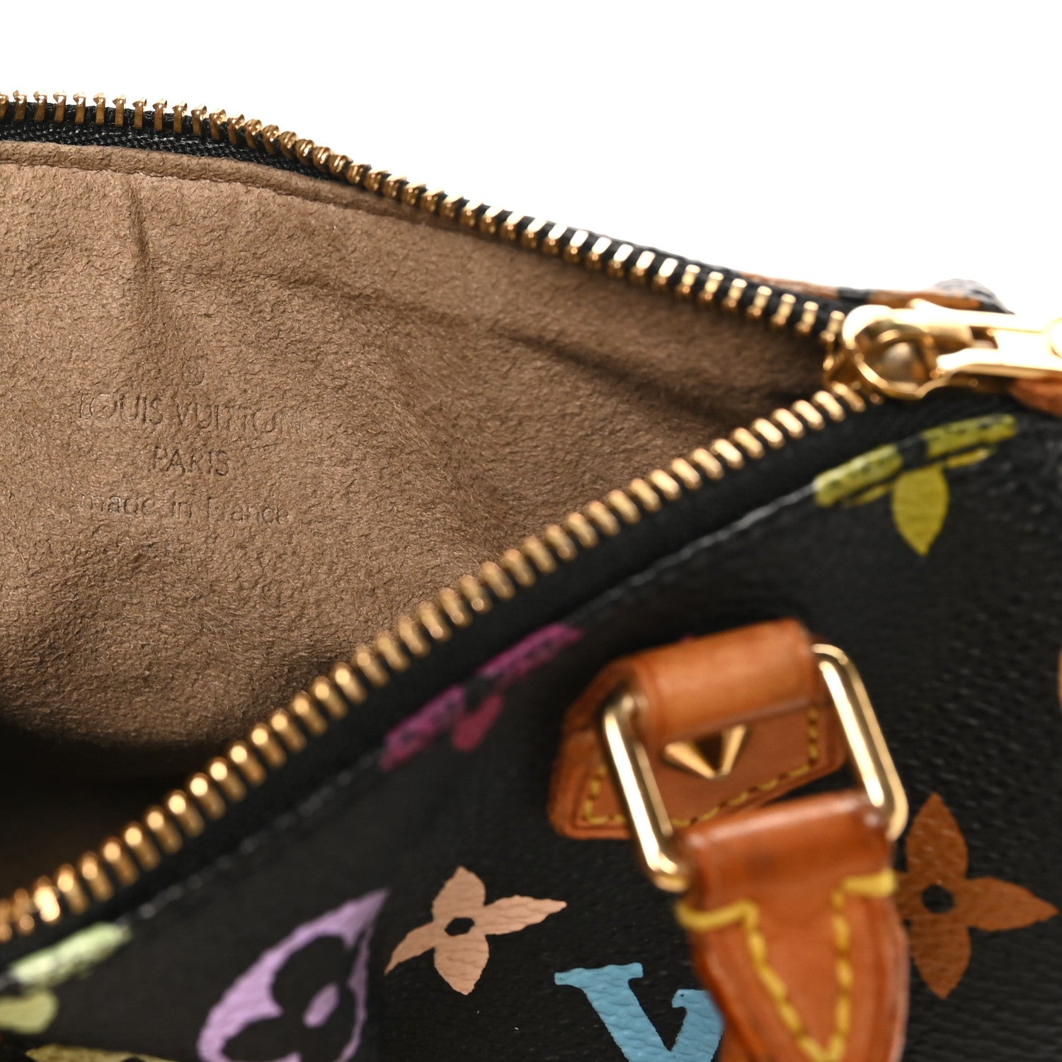 Louis Vuitton Monogram Multicolor Mini Sac HL Speedy Black 6 of 9