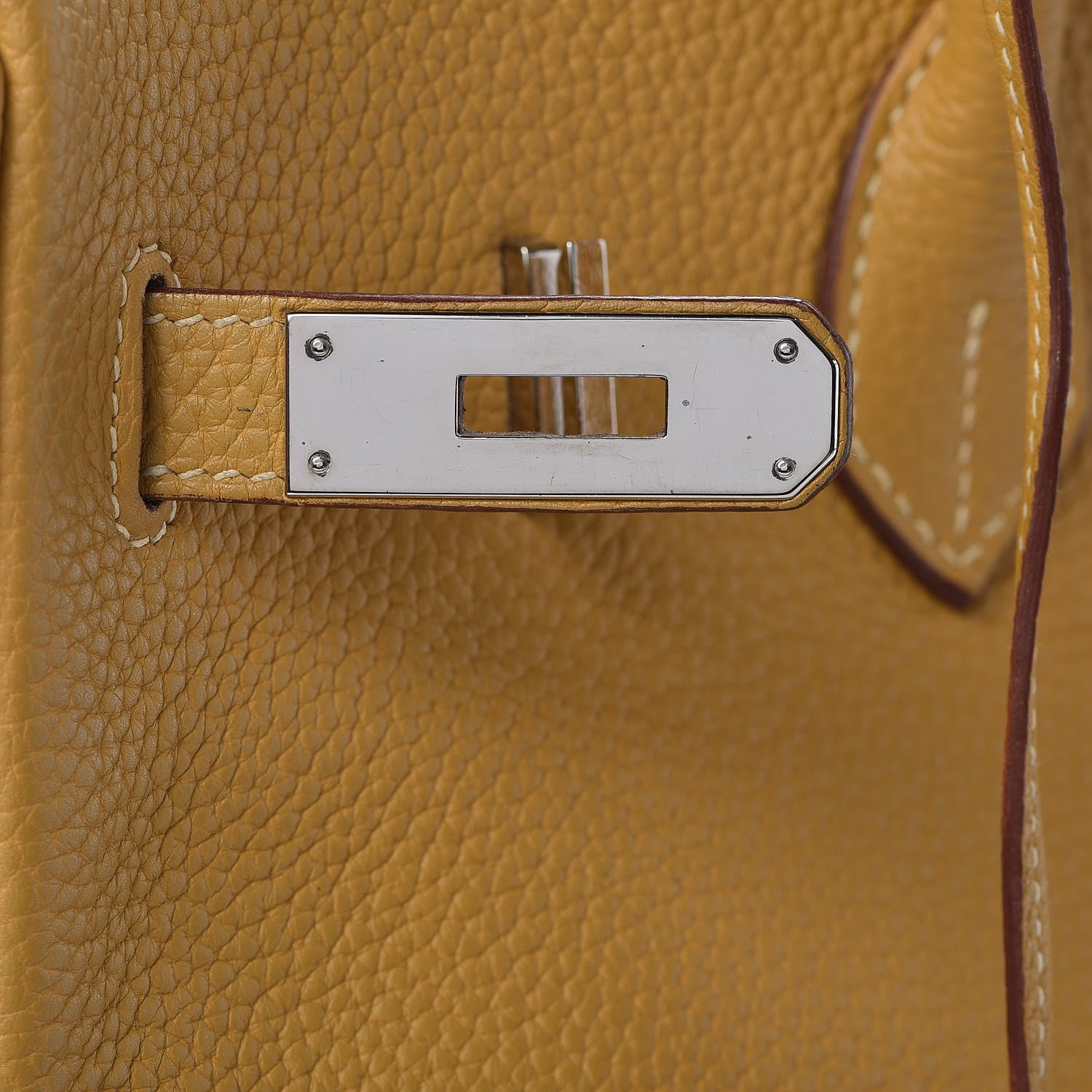 Hermes Taurillon Clemence Birkin 35 Curry 18 of 43