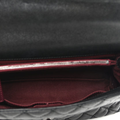 Chanel Caviar Quilted Small Coco Handle Flap Black 5 of 12