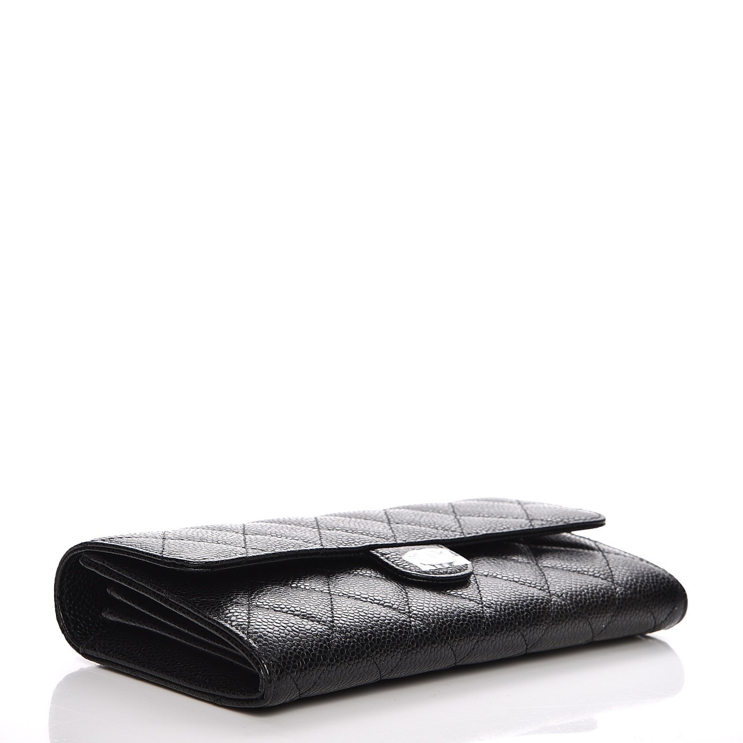 Chanel Caviar Quilted Large Flap Wallet Black 4 of 8