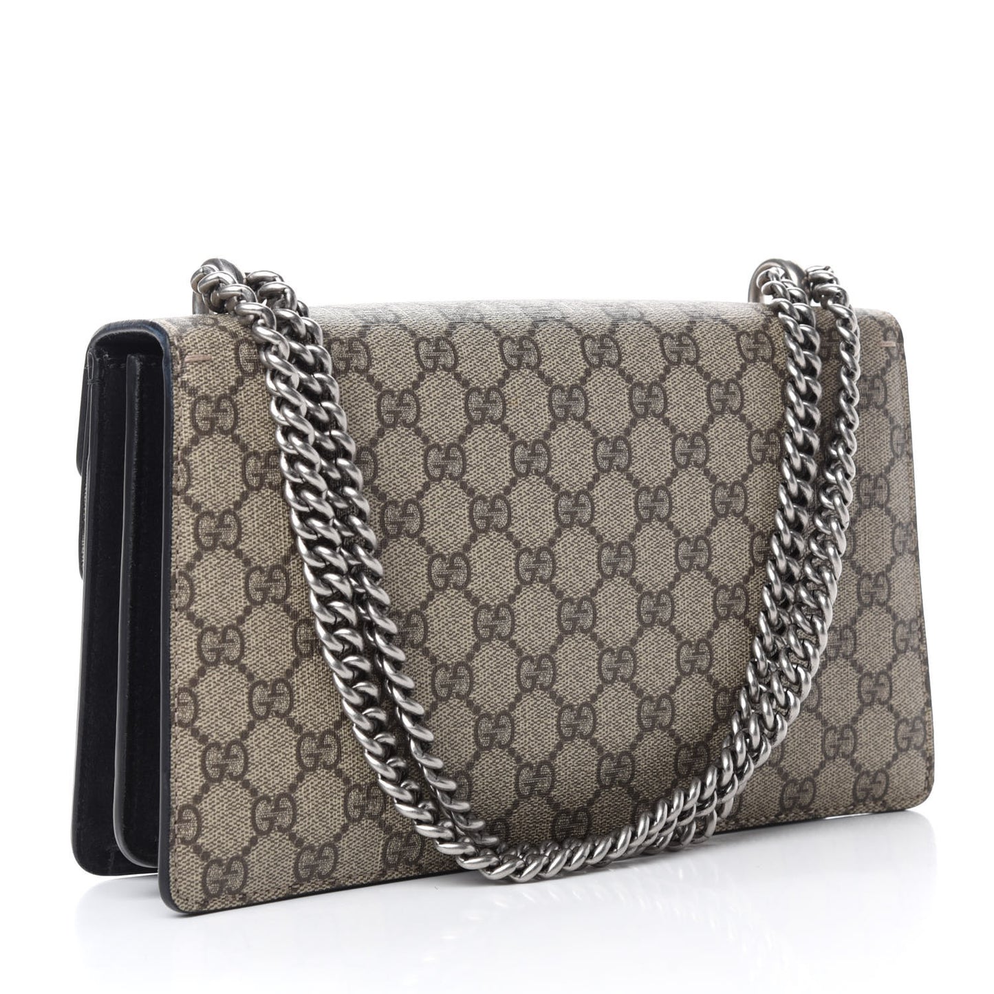 GG Supreme Monogram Small Dionysus Shoulder Bag Black