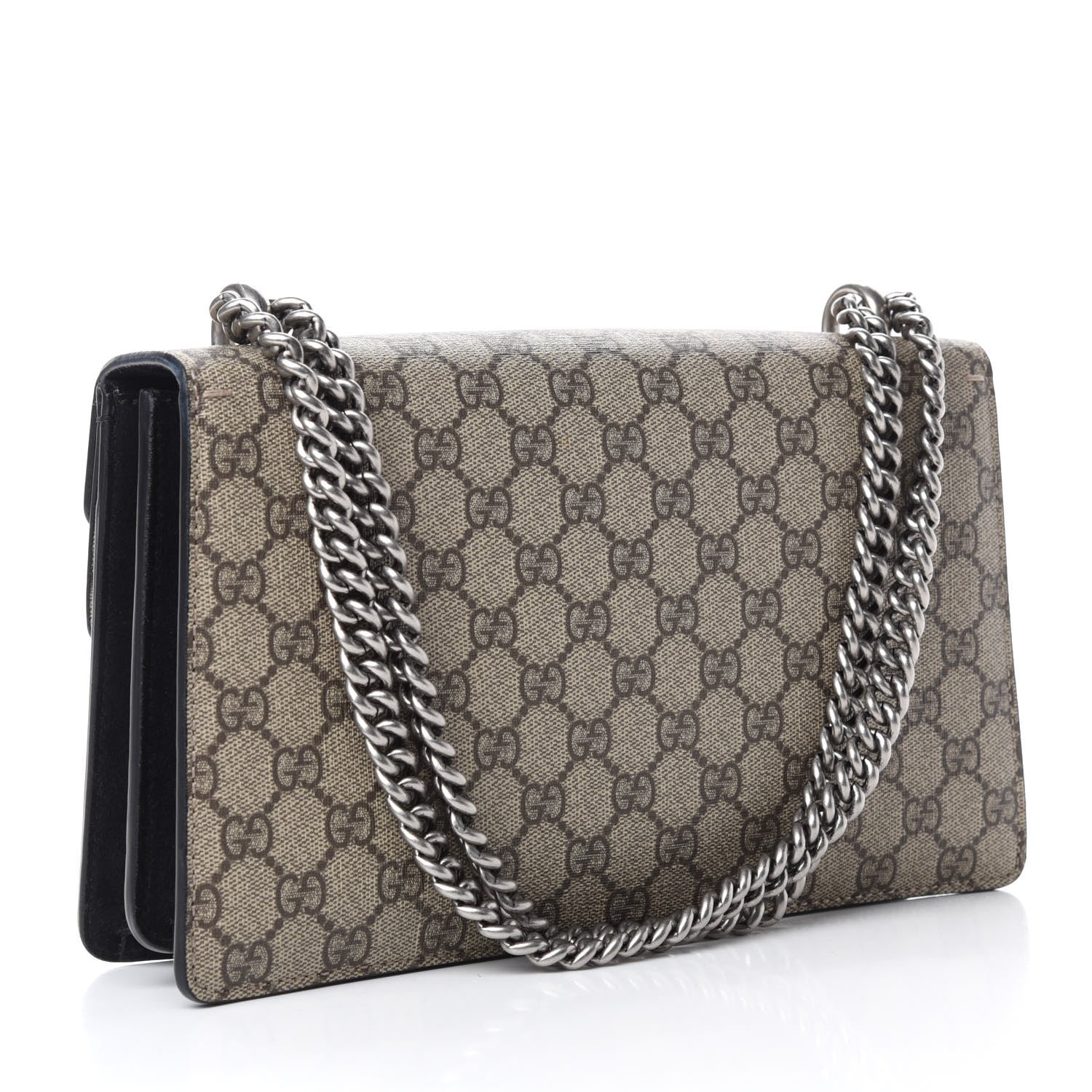 Gucci GG Supreme Monogram Small Dionysus Shoulder Bag Black 3 of 10