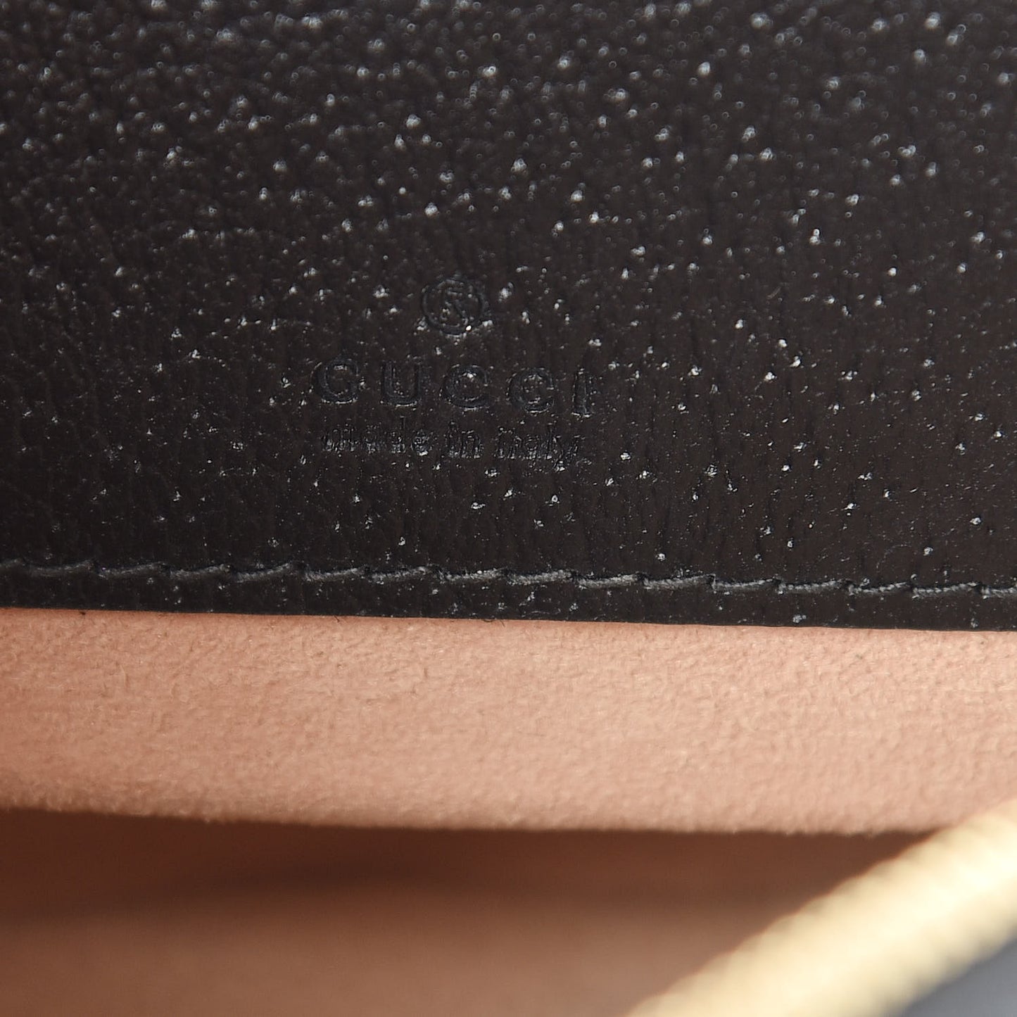 Grained Calfskin Web Mini Ophidia Round Backpack Black
