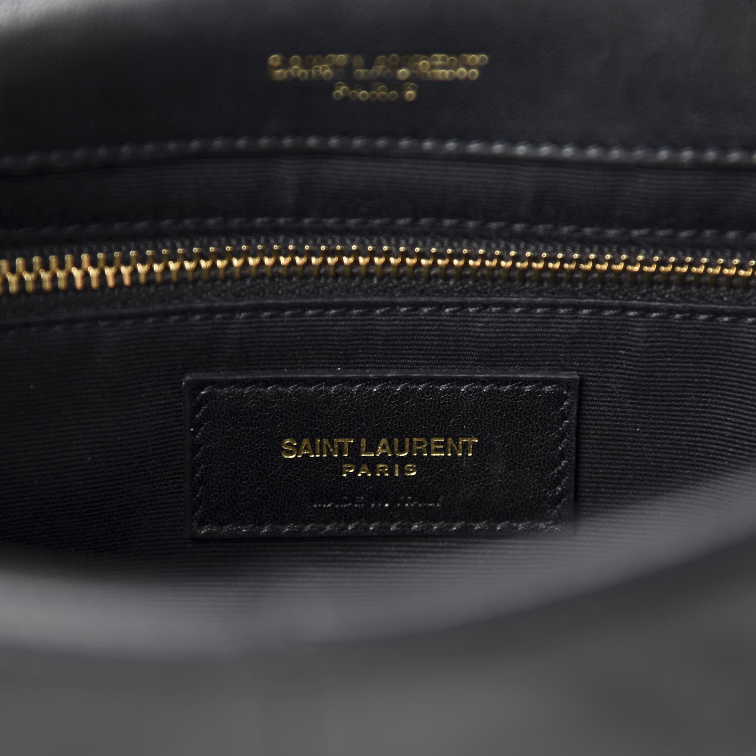 Saint Laurent Lambskin Patchwork Monogram Medium Jamie Black 8 of 11