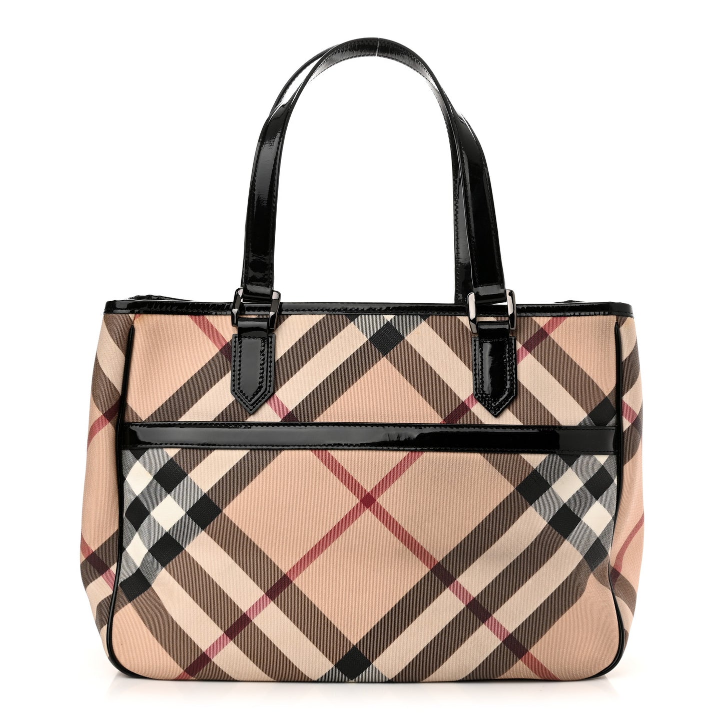 Supernova Check Tote Black