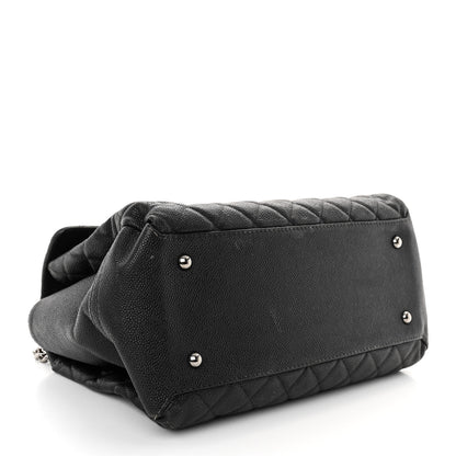 Chanel Iridescent Caviar Medium Lady Pearly Flap Black 4 of 14