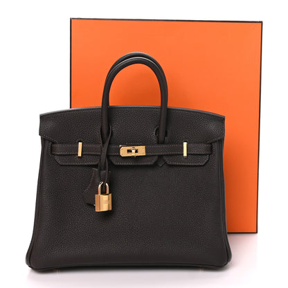 Hermes Togo Birkin 25 Bai Brun 14 of 14