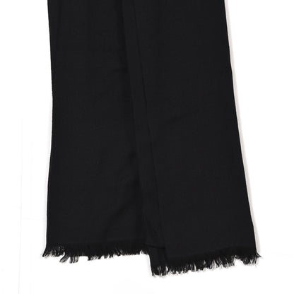 Chanel Cashmere Wool Silk CC Scarf Black 2 of 4