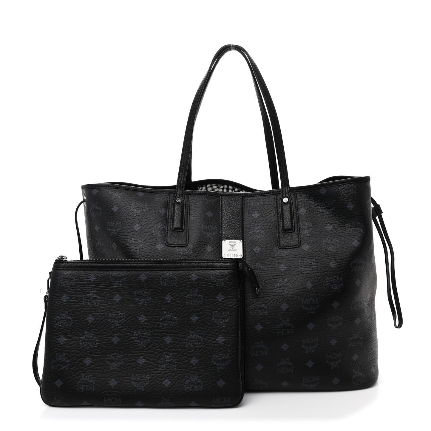 Visetos Large Liz Reversible Shopper Tote Black