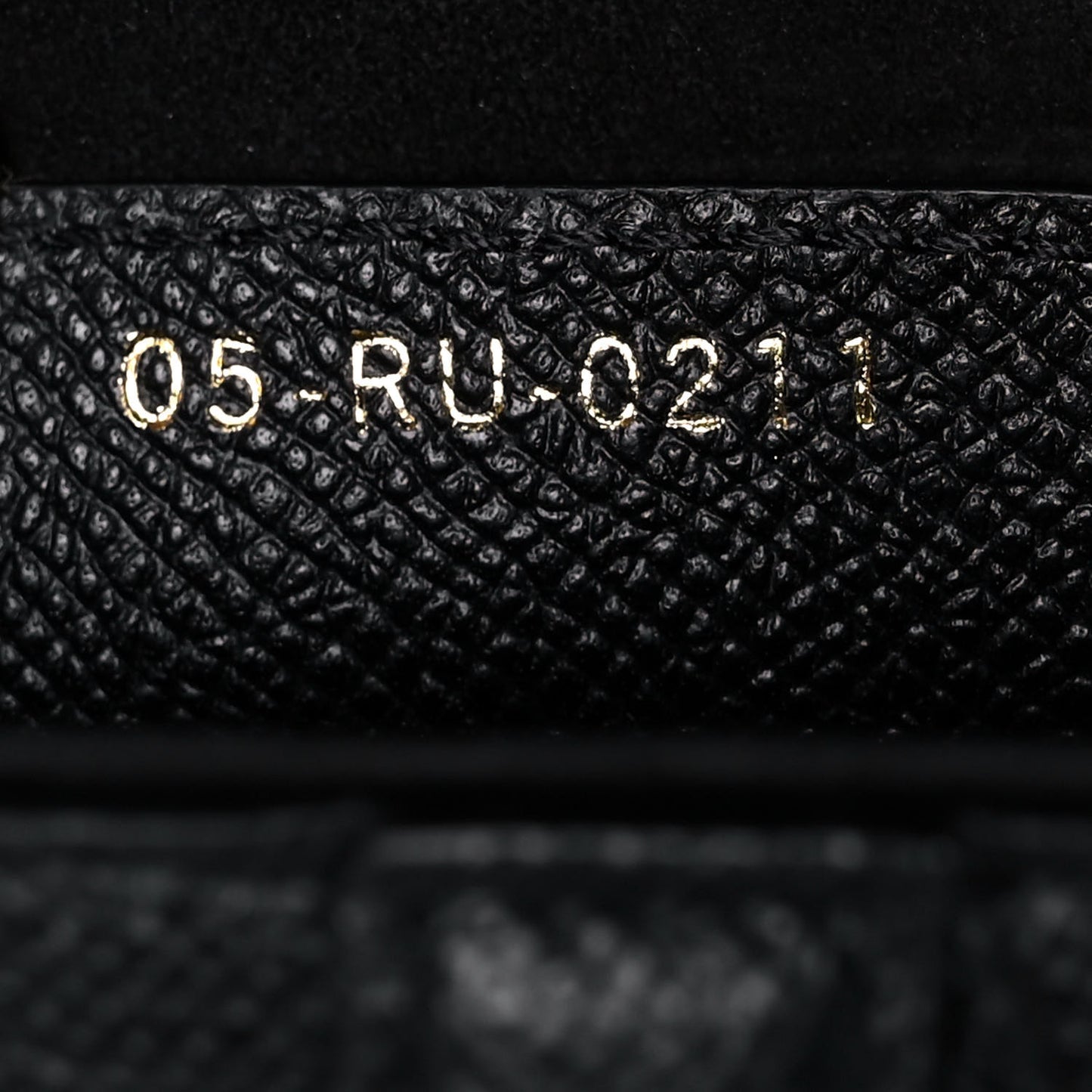 Grained Calfskin Saddle Bag Black