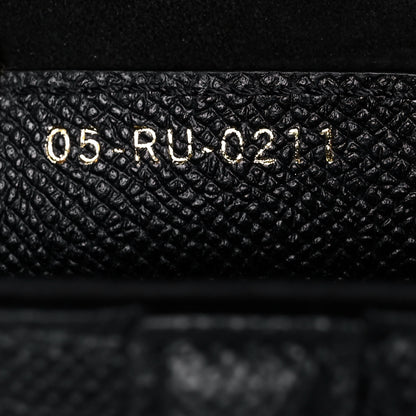 Christian Dior Grained Calfskin Saddle Bag Black 7 of 13
