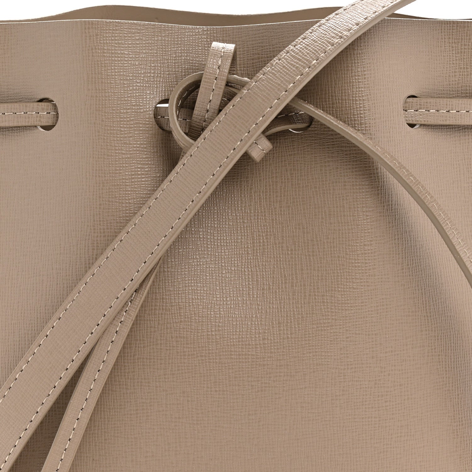 Mansur Gavriel Saffiano Mini Mini Bucket Bag Beige 8 of 10
