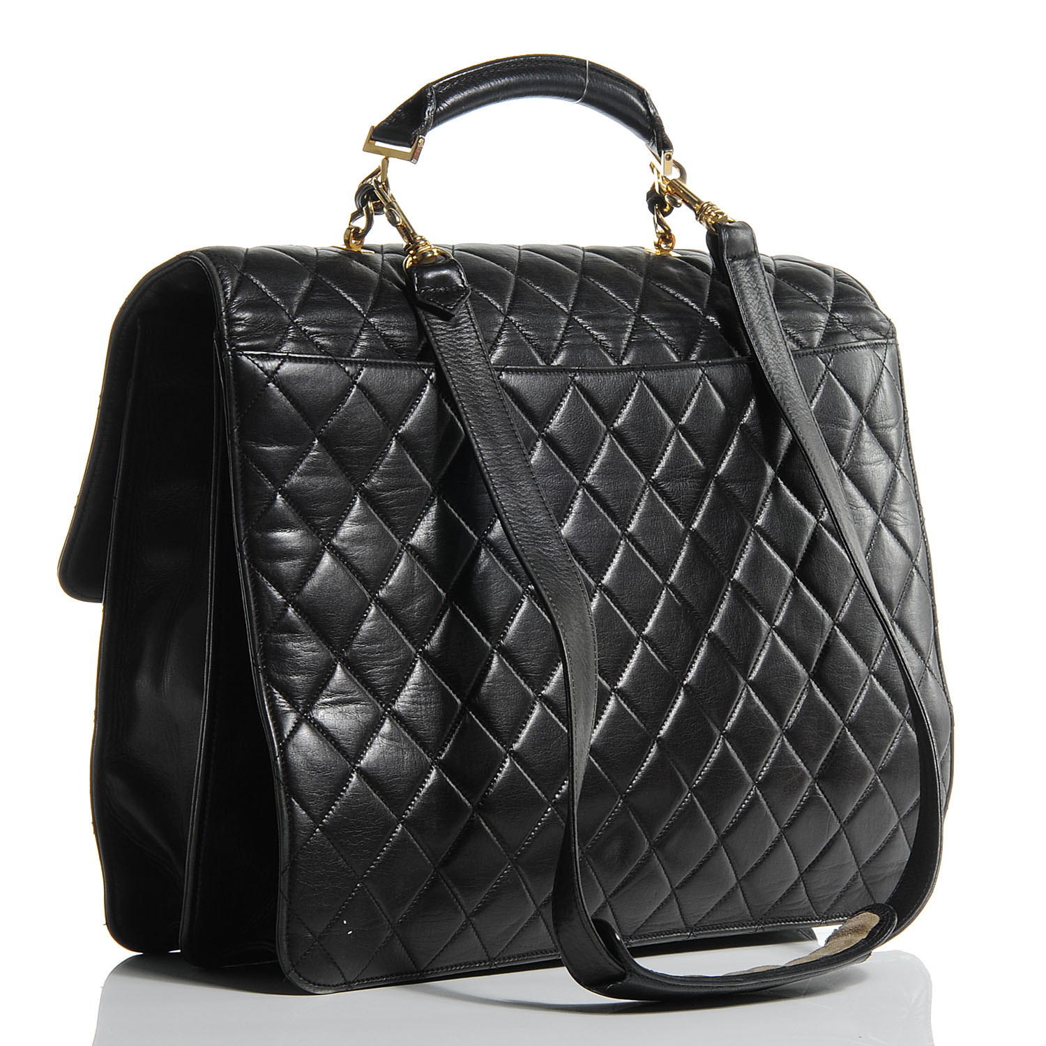 Chanel Lambskin Briefcase Laptop Bag 3 of 6