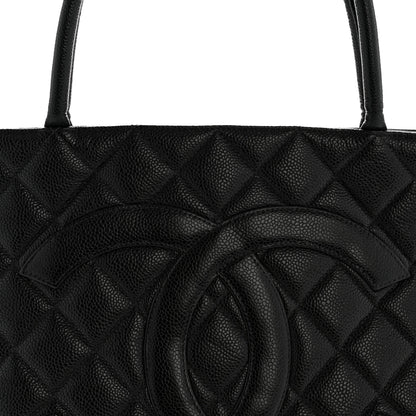 Chanel Caviar Quilted Medallion Tote Black 8 of 13