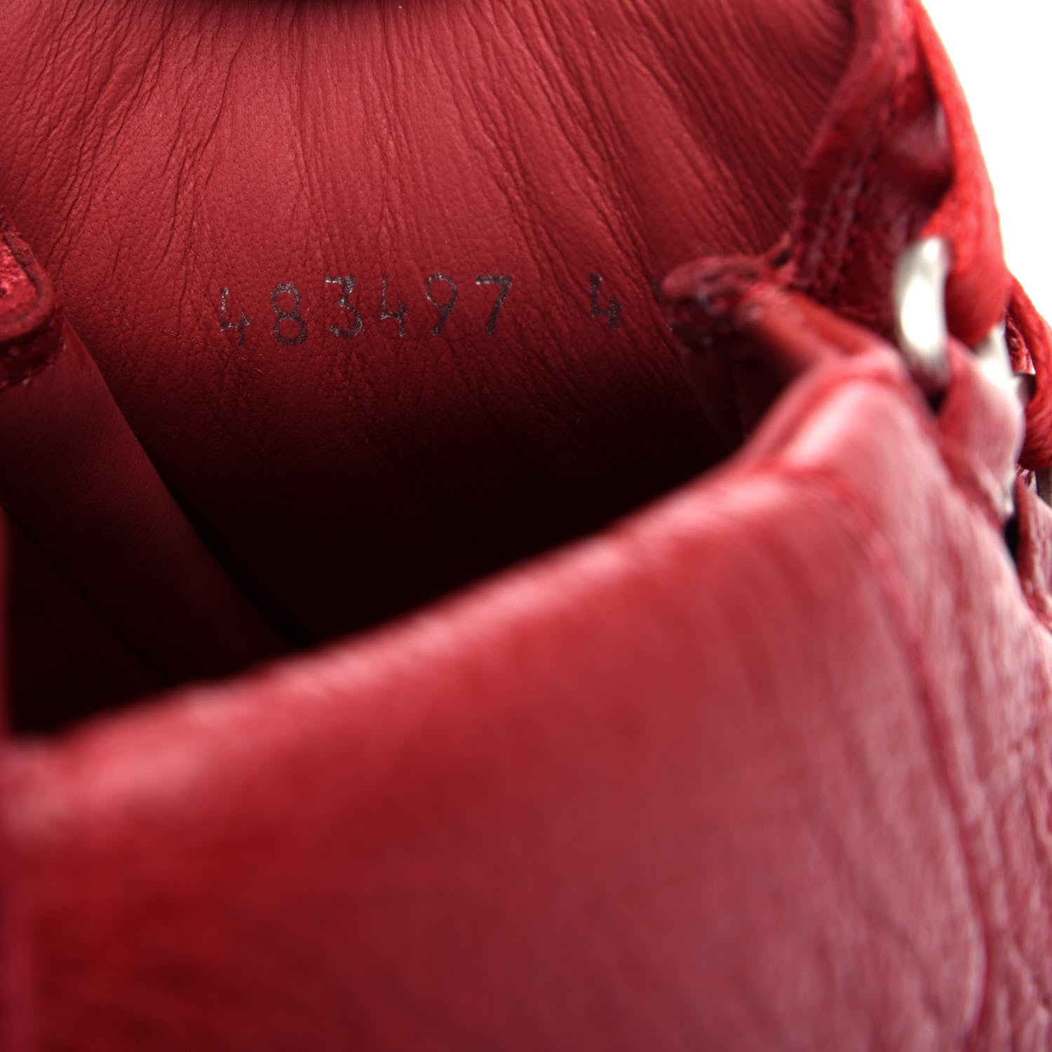 Balenciaga Agneau Areana Opaque Womens High Top Sneakers 41 Rouge Grenade 10 of 10
