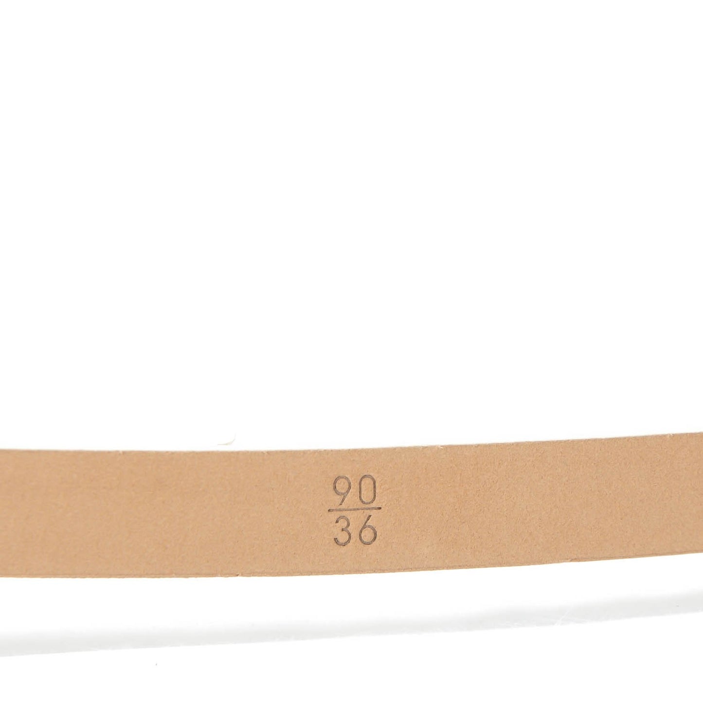 Python CC Logo Skinny Belt 90 36 White