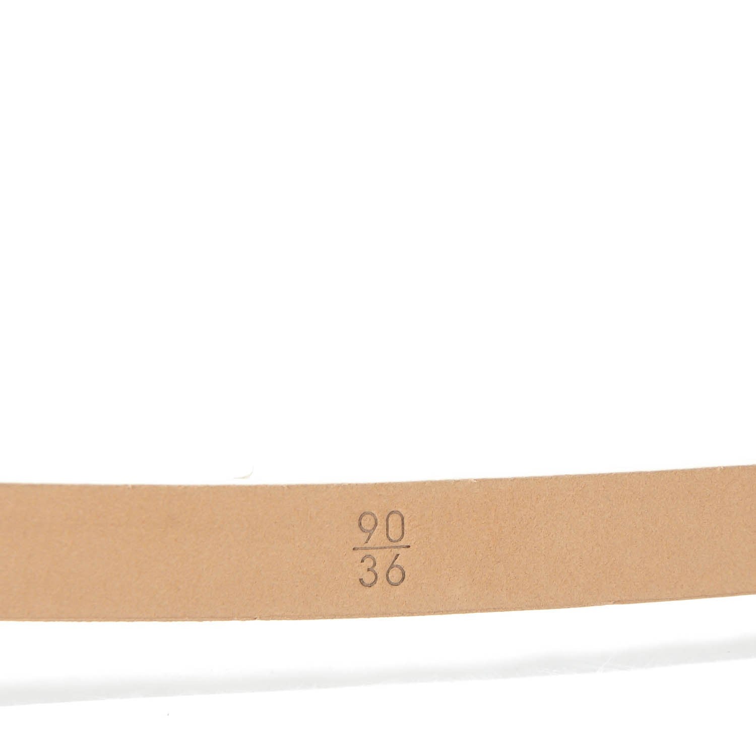 Chanel Python CC Logo Skinny Belt 90 36 White 5 of 7