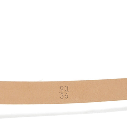 Chanel Python CC Logo Skinny Belt 90 36 White 5 of 7