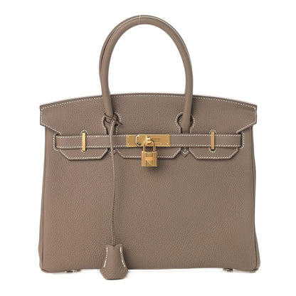 Hermes Togo Birkin 30 Etoupe 1 of 12