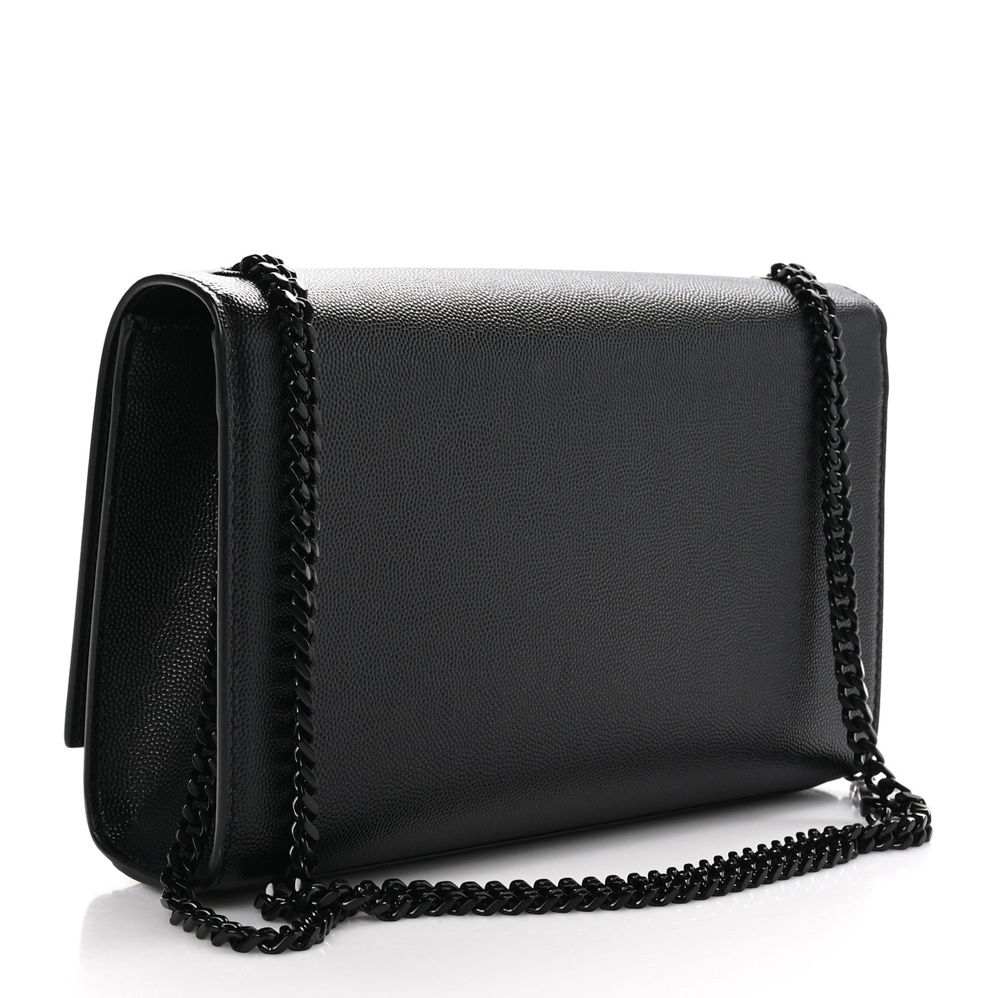 Grain De Poudre Medium Classic Monogram Monochrome Kate Satchel Black