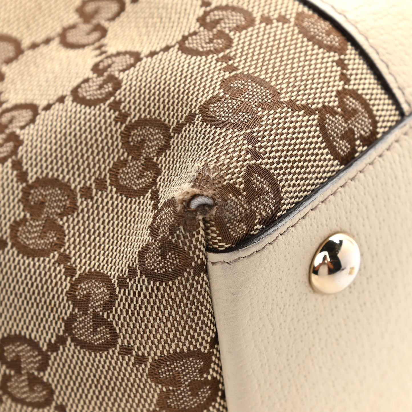 Monogram Abbey Medium Tote Off White