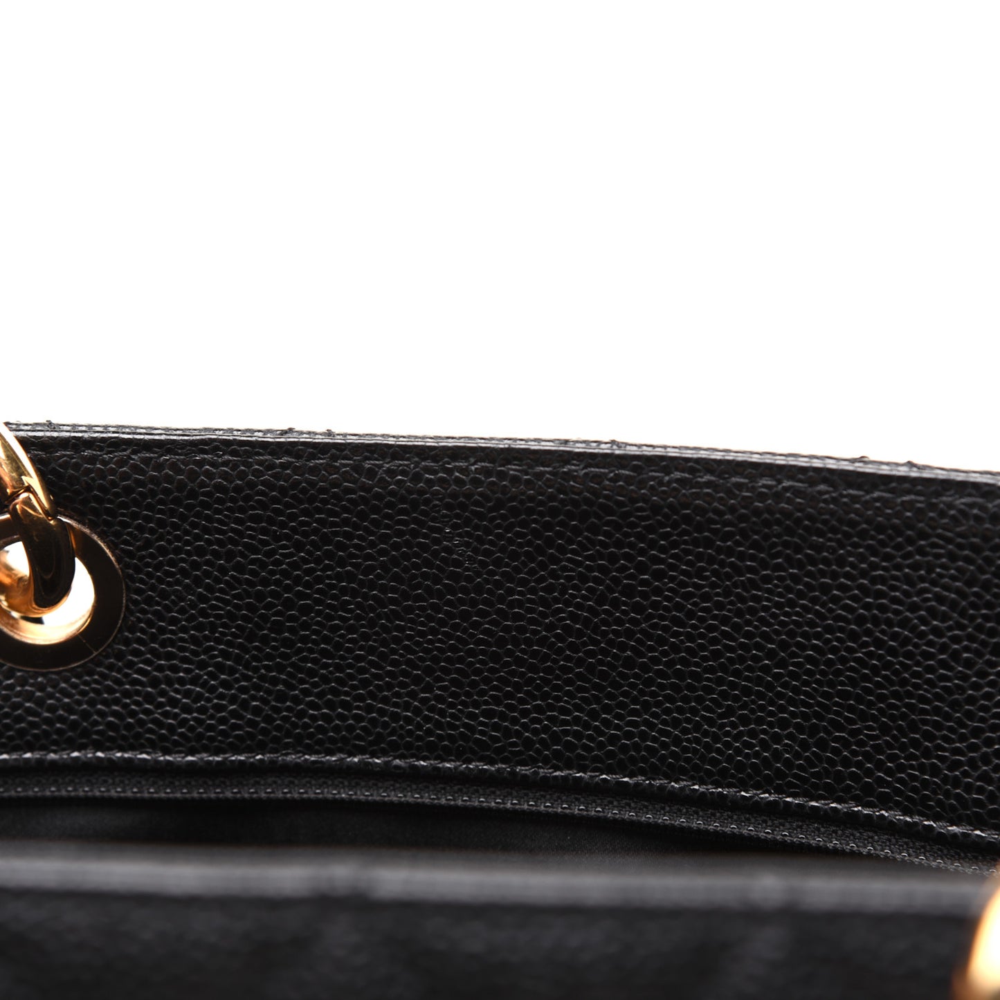 Caviar Quilted Grand Shopping Tote GST Black