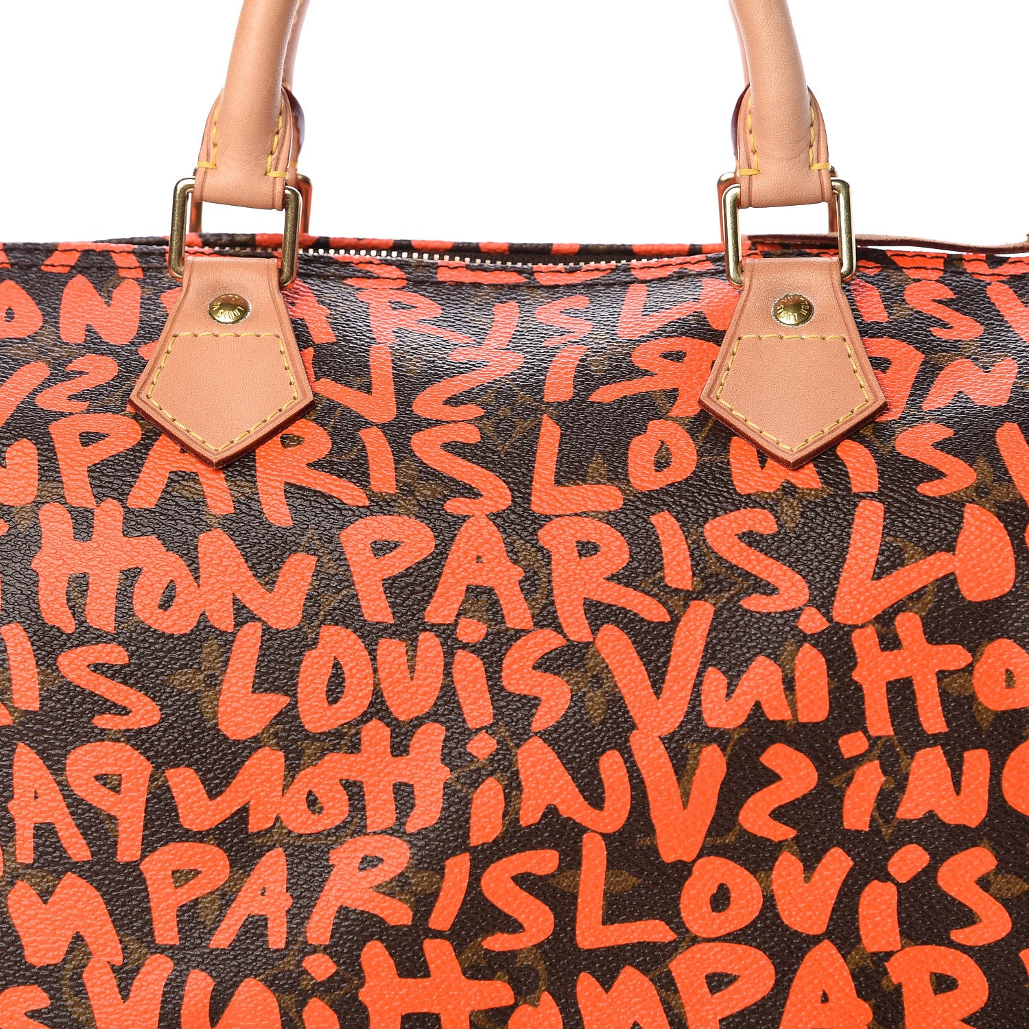 Louis Vuitton Monogram Graffiti Speedy 30 Orange 14 of 14