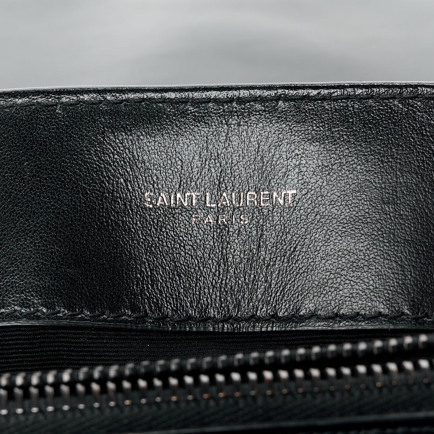 Calfskin Y Quilted Monogram Monochrome Medium Loulou Chain Satchel Black