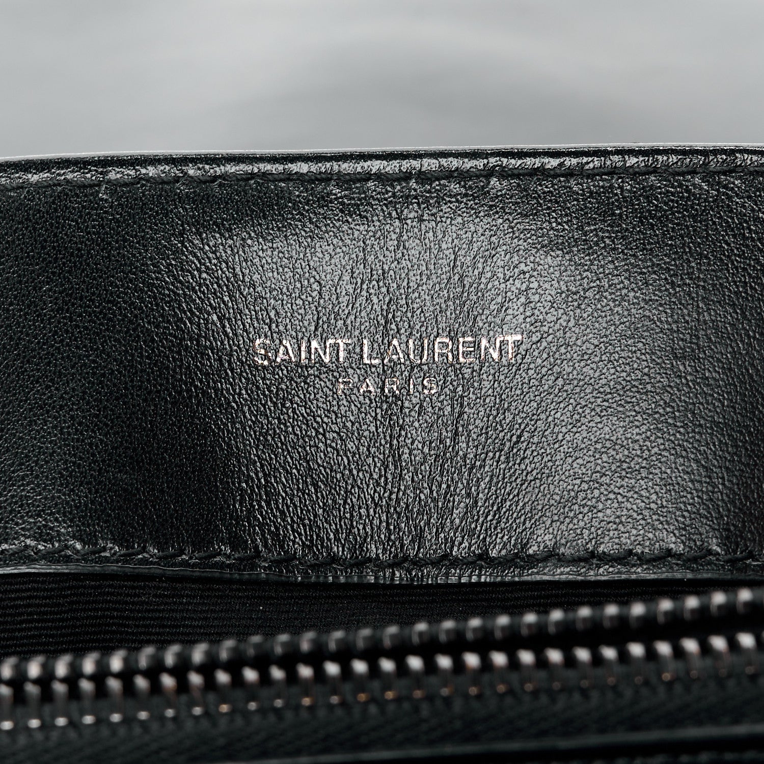 Saint Laurent Calfskin Y Quilted Monogram Monochrome Medium Loulou Chain Satchel Black 6 of 12