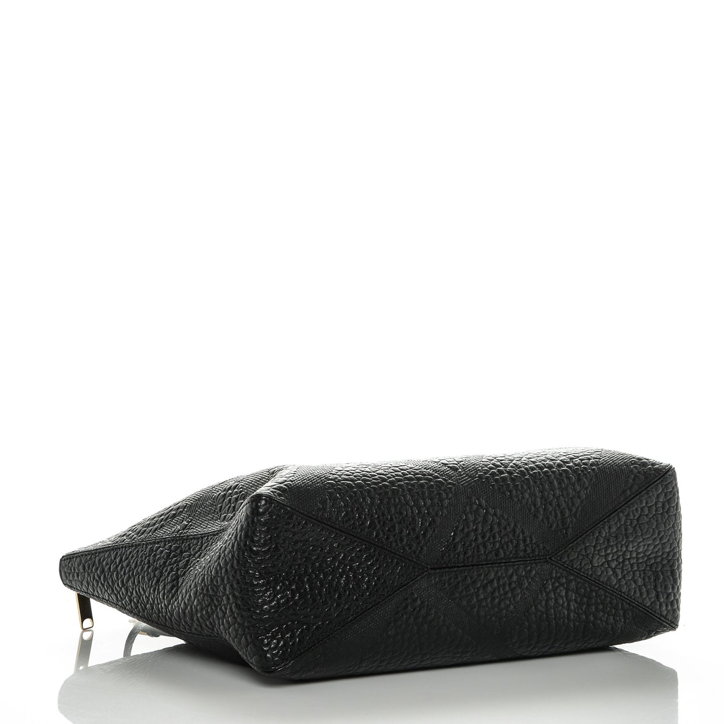 Heritage Grain Check Embossed Medium Dewsbury Tote Black