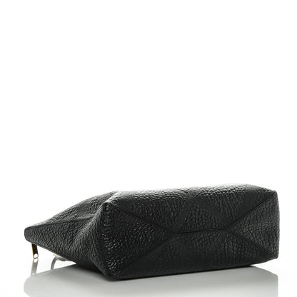 Burberry Heritage Grain Check Embossed Medium Dewsbury Tote Black 4 of 7