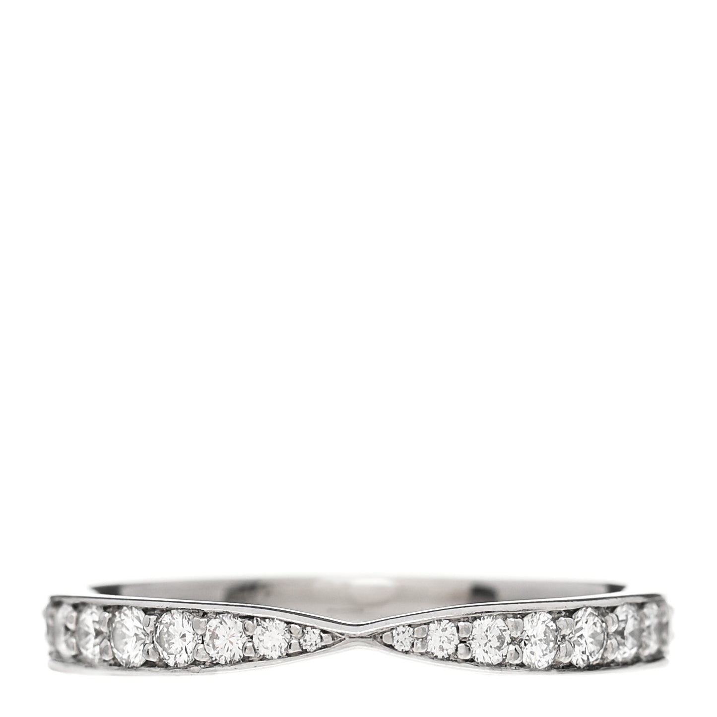 Platinum Diamond Harmony Bead-set Band Ring 49 5