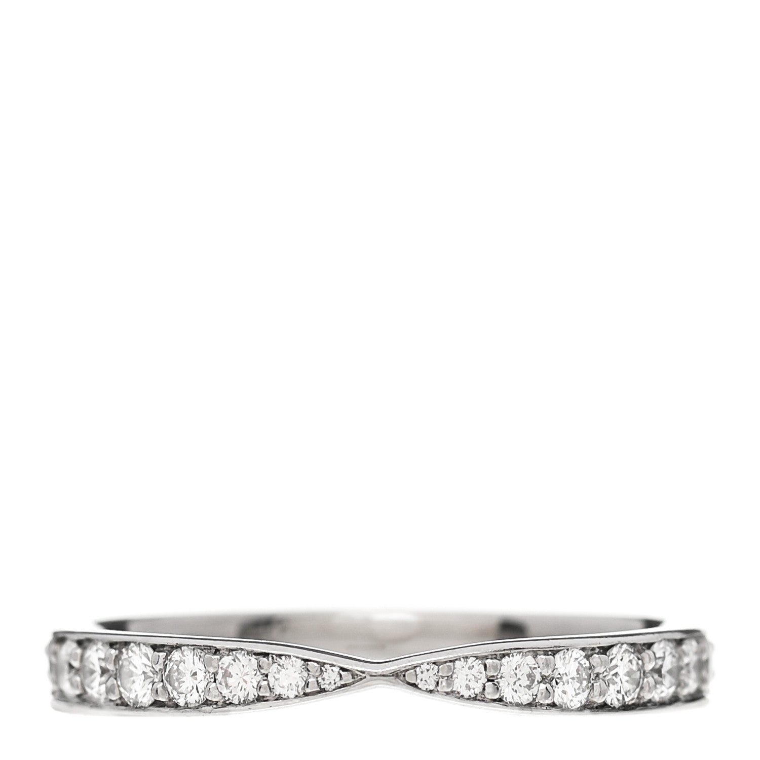 Tiffany Platinum Diamond Harmony Bead-set Band Ring 49 5 1 of 4