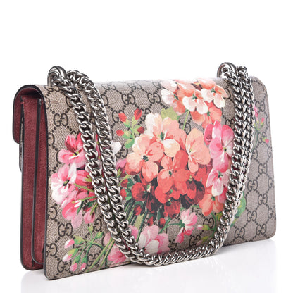 Gucci GG Supreme Monogram Blooms Small Dionysus Shoulder Bag Beige Multicolor Dry Rose 3 of 11