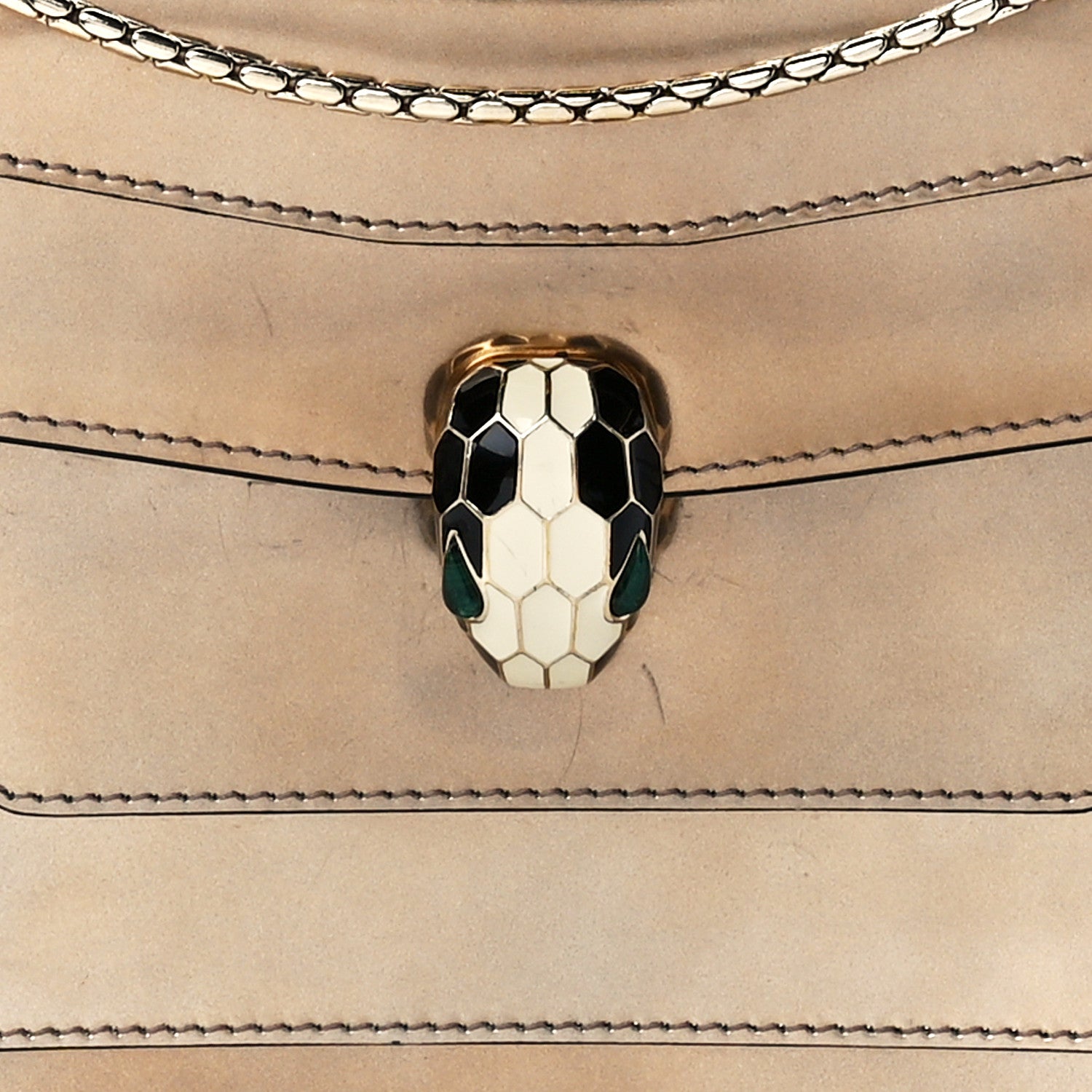 Bulgari Metallic Calfskin Serpenti Forever Crossbody Bag Bronze 10 of 13