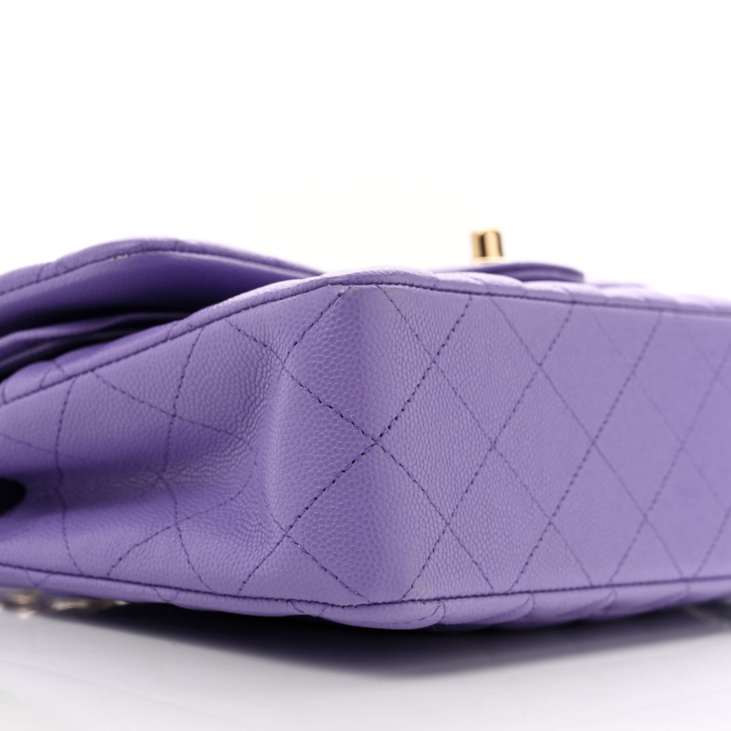Chanel Caviar Quilted Small Double Flap Purple 9 of 11
