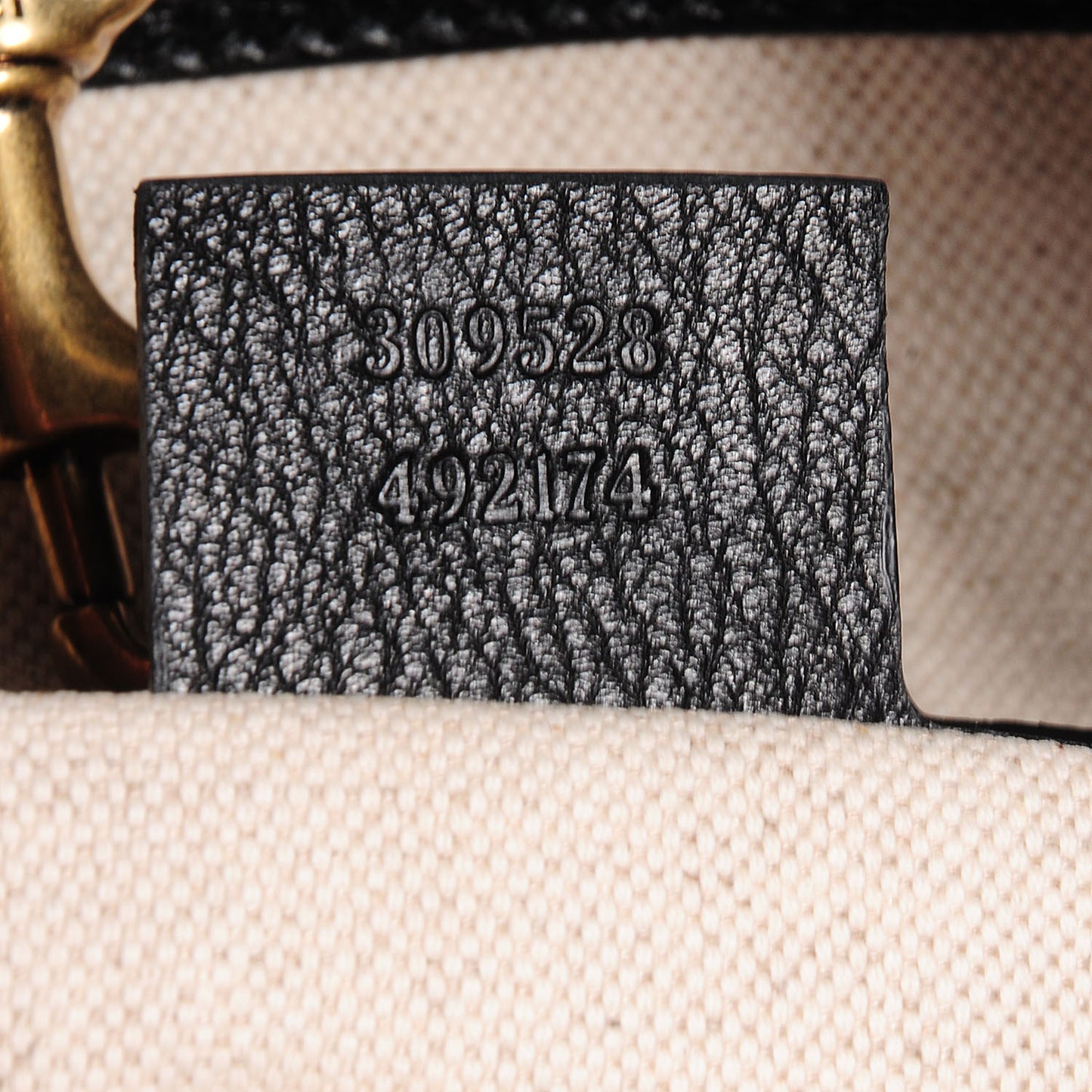 Pebbled Calfskin Twill Medium Tote Black