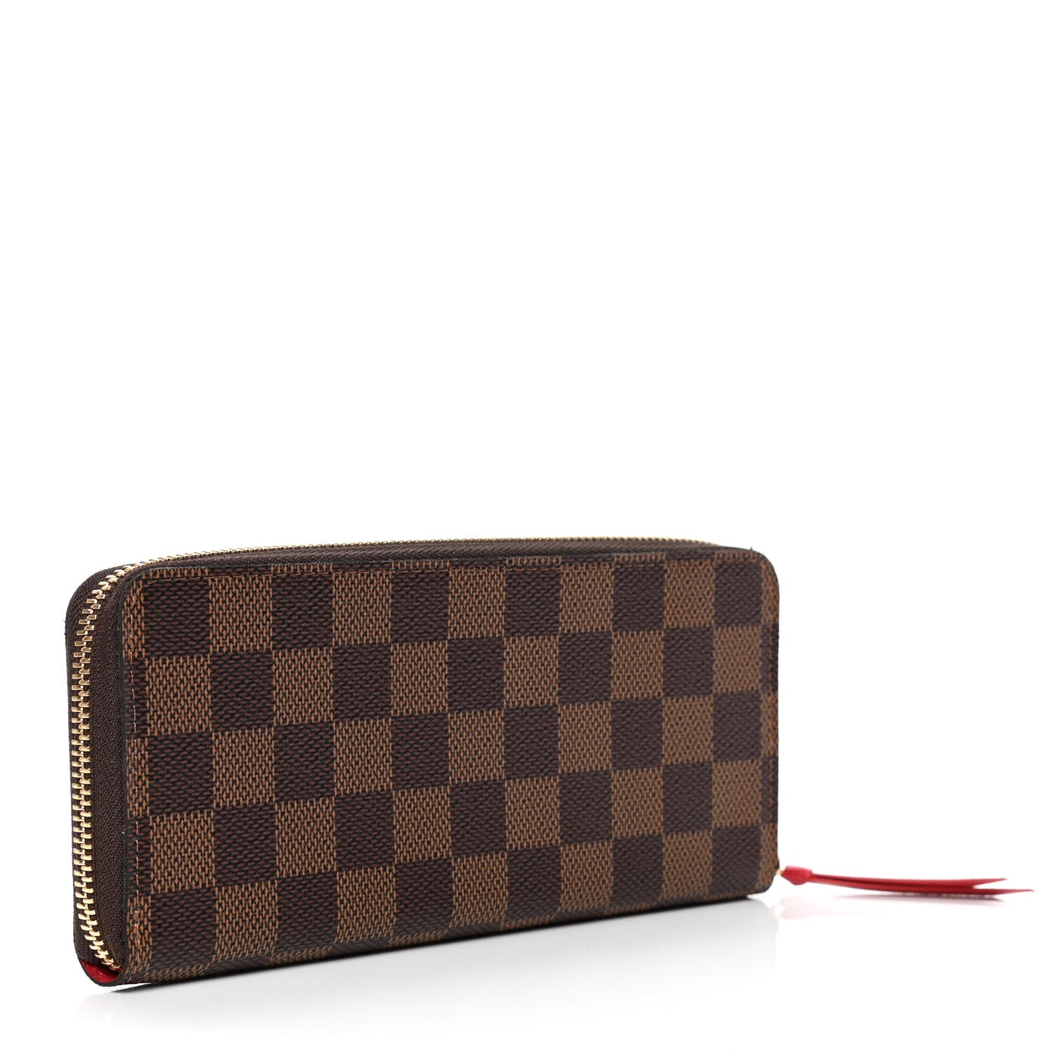 Louis Vuitton Damier Ebene Clemence Wallet Cherry 2 of 4
