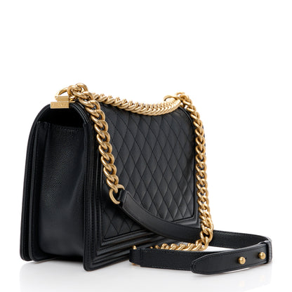 Chanel Caviar Quilted New Medium Boy Flap Black 3 of 12