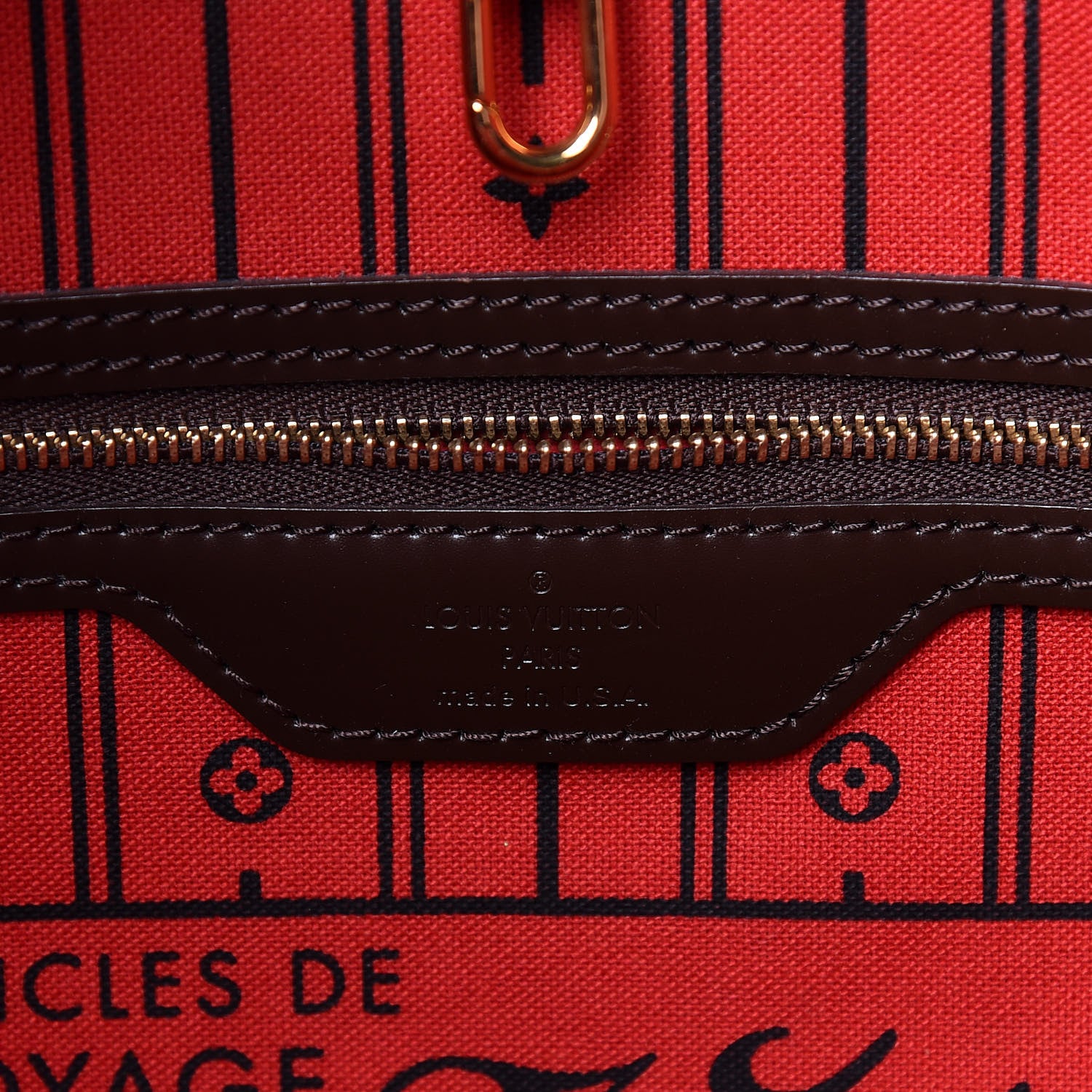Louis Vuitton Damier Ebene Neverfull GM 8 of 9